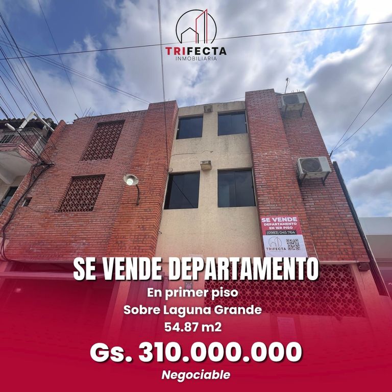 En VENTA Dpto en primer piso sobre Avda. Laguna Grande