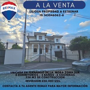 ¡ A LA VENTA LUJOSA CASA A ESTRENAR !