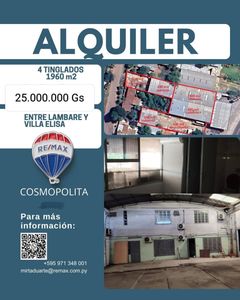 ¡Alquiler de Tinglados en Ubicación Estratégica!