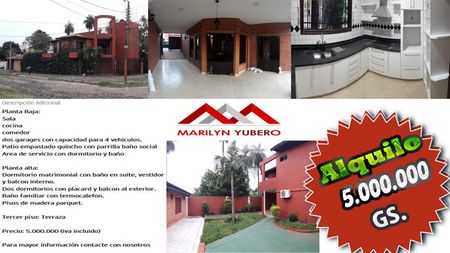 Alquilo amplia casa en Lambare Zona: Canal 13 COD: CL 774