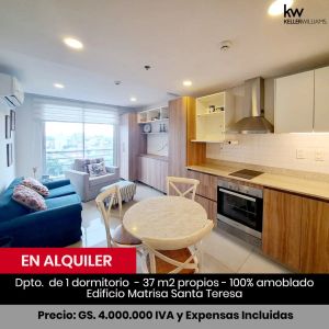 ALQUILO DEPARTAMENTO AMOBLADO DE 1 HAB