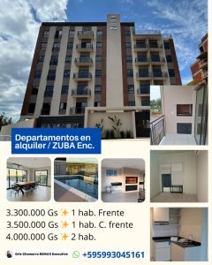 ALQUILO DEPARTAMENTO EN ZUBA ENCARNACION