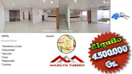 Alquilo Duplex Zona Primer Presidente...COD: CL695