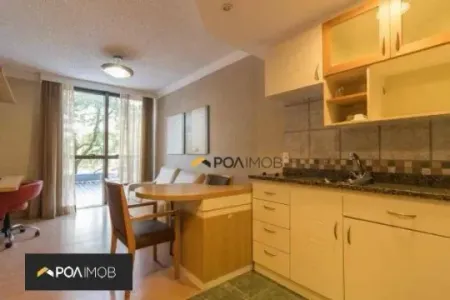 Apartamento com 1 dormitório para alugar, 45 m² por R$ 3.687,00/mês - Moinhos de Vento - Porto Alegr