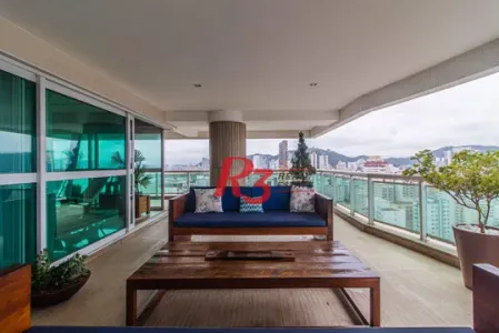 Apartamento com 4 dormitórios, 360 m² - venda ou aluguel - Gonzaga - Santos/SP