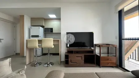 Apartamento mobiliado com 1 quarto para alugar, 44m - Quinta da Primavera