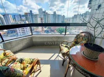 Apartamento MOBILIADO com 2 dormitórios à venda, 77 m² por R$ 470.000 - Tupi - Praia Grande/SP