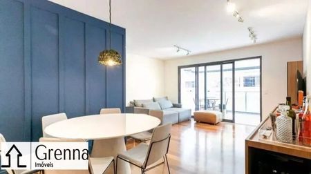 Apartamento mobiliado com 90m² para locação, Vila Madalena-SP.