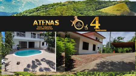  Atenas – Casa Independiente con Apartamento y Piscina Privada  con acceso a calle asfaltada