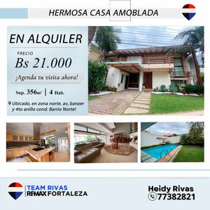 Casa Amoblada en Alquiler Barrio norte