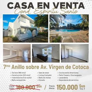 CASA EN VENTA, CONDOMINIO ESPIRITU SANTO