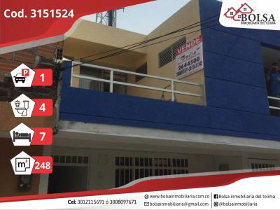 Casa en Venta en Jardin valparaiso, Ibagué