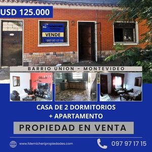 Casa en venta en la Unión, Montevideo