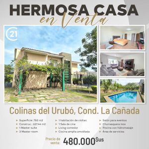 CASA EN VENTA - LA CAÑADA (URUBO)
