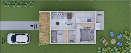 Casa+Terreno al valor de un Alquiler