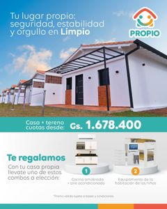 Casa+Terreno al valor de un Alquiler