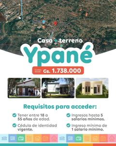 Casa+Terreno al valor de un Alquiler