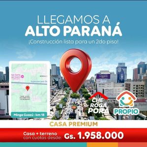 Casa+Terreno al valor de un Alquiler