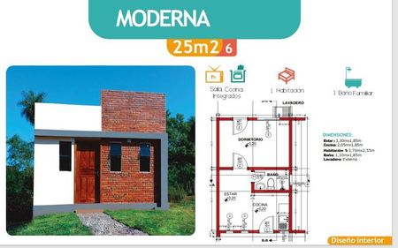 Casa+Terreno al valor de un Alquiler