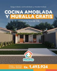 Casa+Terreno al valor de un Alquiler