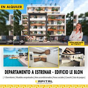 DEPARTAMENTO A ESTRENAR DE 1 DORMITORIO EN ALQUILER – EDIFICIO LEBLON