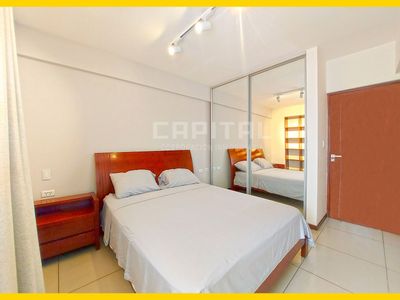 DEPARTAMENTO AMOBLADO DE 1 DORMITORIO CON PARQUEO EN CONDOMINIO MACORORO 8!! Foto 2 de 10