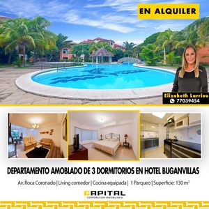Departamento amoblado en alquiler Hotel Buganvillas