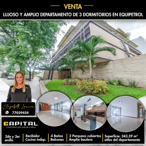 Departamento De 3 Dormitorios En Venta Zona Barrio Equipetrol