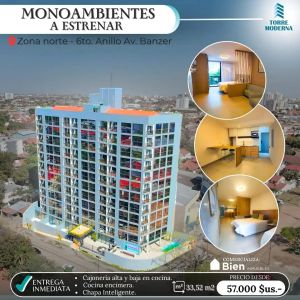 DEPARTAMENTOS EN VENTA A ESTRENAR ZONA NORTE