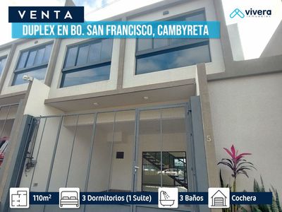 DUPLEX EN VENTA | Compacto, cómodo y completo!! 3 Dormitorios • 3 Baños • Sup. 110m2