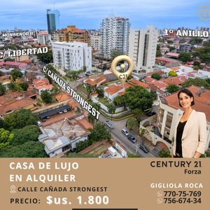 EN ALQUILER CASA AMPLIA :CALLE CAÑADA STRONGEST