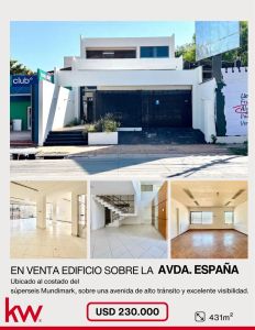 EN VENTA EDIFICIO SOBRE AVDA. ESPAÑA