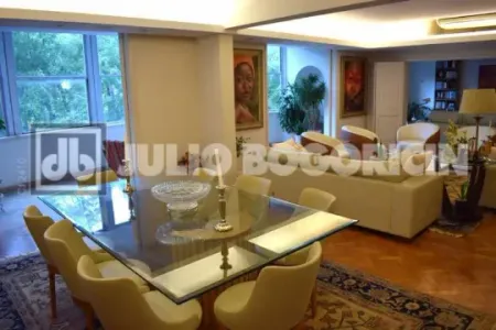 Flamengo - Altíssimo luxo! Predio tradicional - Maravilhoso apartamento - Living Para vários ambien