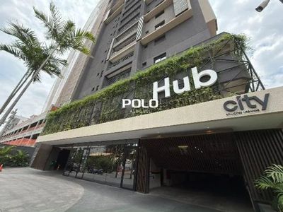 Flat mobiliado para alugar no Edifício Residencial Hub Compact Life by City, Setor Marista, em Goiân