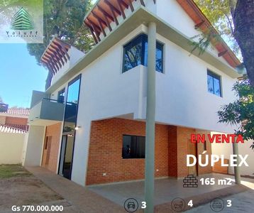HERMOSO DUPLEX A ESTRENAR DE 3 DORMITORIOS EN BARRIO CERRADO EN LAMBARÉ
