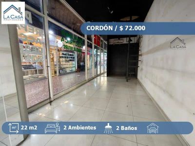 Local en Alquiler en Barrio Cordón frente a Av. 18 de Julio