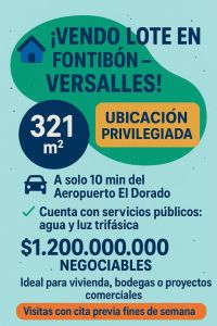 Lote en Venta en Fontibon, Bogotá