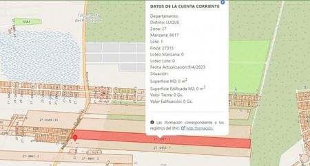 LUQUE - TARUMANDY: 60 HAS P/ DESARROLLOS INMOBILIARIOS, LOTEAMIENTOS (ZONA DE CONDOMINIOS) Foto 1 de 3