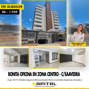 OFICINA EN ALQUILER – ZONA CENTRO – EDIFICIO ALEGRANZA