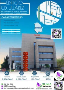 OFICINA EN RENTA EXCELENTE UBICACION BLVD. GOMEZ MORIN #7045