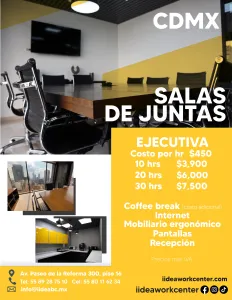 OFICINAS FISICAS O VIRTUALES EN CDMX REFORMA Foto 1 de 8