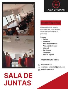 RENTA SALA DE JUNTAS 