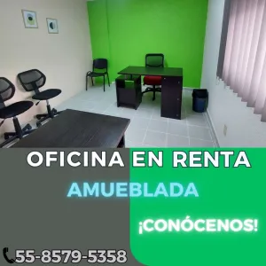 RENTA UNA OFICINA AMUEBLADA EN EDOMEX!