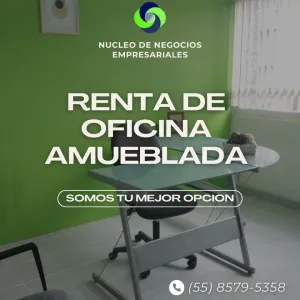 RENTA UNA OFICINA FISICA AMUEBLADA EN EDOMEX!