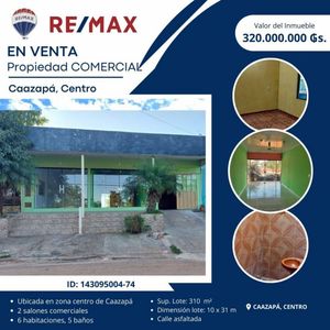 Se vende casa céntrica sobre calle asfaltada CAAZAPA