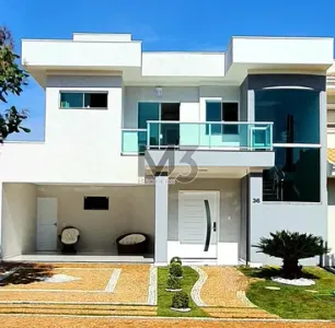 Sobrado à venda em Paulínia, Parque Brasil 500, com 3 suítes, com 295 m², Reserva Real