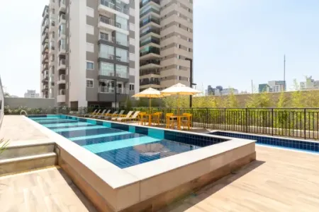 Stúdio mobiliado para locação na Bela Vista e 22 m² - ótimo lazer