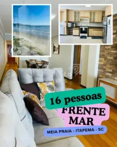 Temporada 5 QUARTOS - FRENTE MAR p/ 16 pessoas - 4 vagas