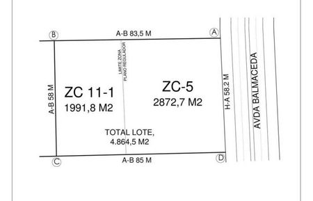 Terreno Avenida Balmaceda, comercial, La Serena 9 UF/m2