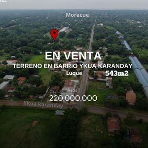 TERRENO DE 543M2 EN YKUA KARANDA'Y